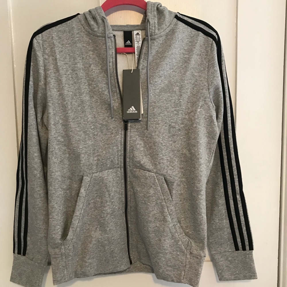 NWT adidas zip up hoodie